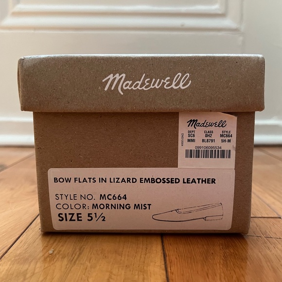 Madewell | The Adelle Ballet Flat in Lizard Embossed Leather - Picture 4 of 8